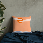 Nordic Abstract Art Earthy Tones - Premium Pillow